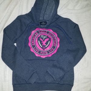 American Eagle Outfitters Blue Hoodie (XS)